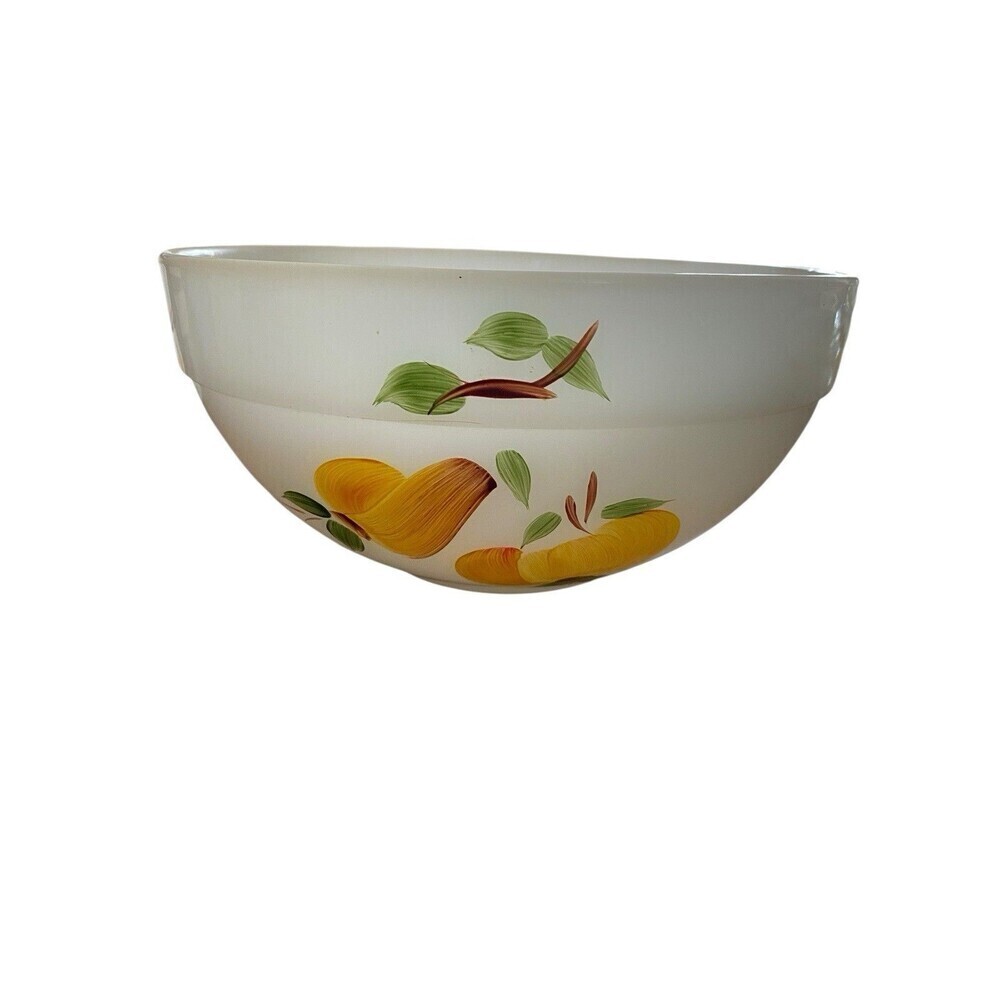 Vintage Fire King Gay Fad Colonial Mixing Bowl 8.5" Fruits Anchor Hocking MCM